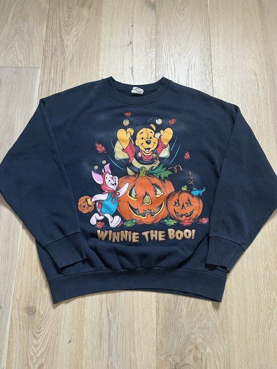 Disney Pants - Disney Winnie The Boo Pooh Bear Crewneck Sweater Halloween Vintage L/XL USA MADE